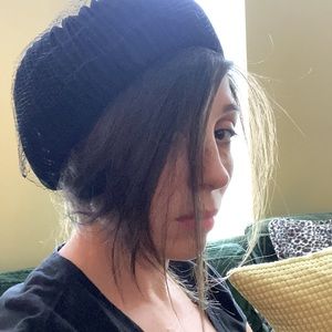Vintage black pill box hat